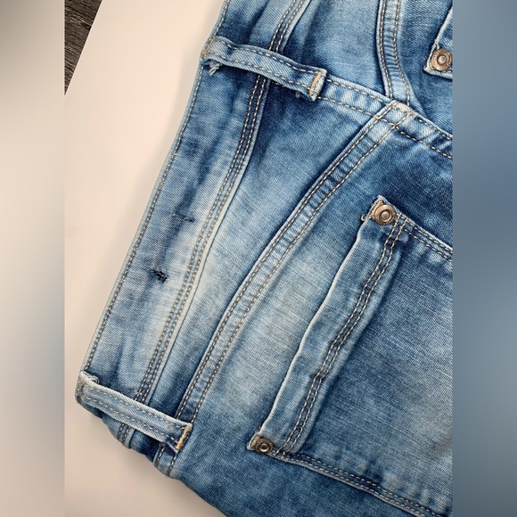 Y2K High Rise Jeans Ed Hardy Jeans with Patches Slim Straight High Rise - Picture 8 of 17